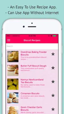 Biscuit Recipes android App screenshot 3